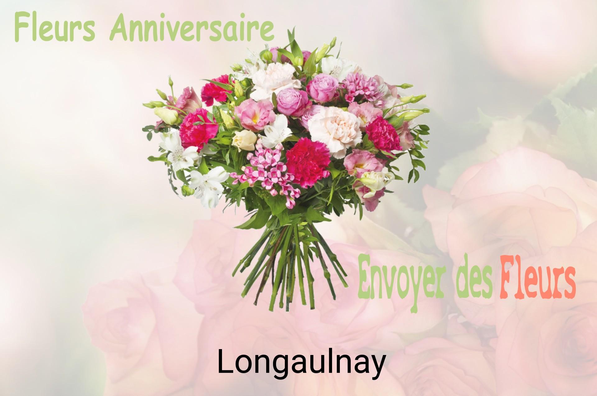 Bouquet de fleurs d’anniversaire livré à Longaulnay